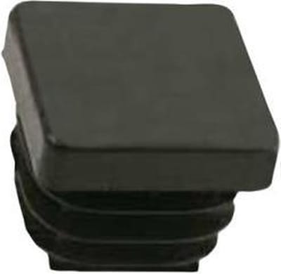Qlinq Pootdop insteek zwart vierkant | 25mm (4 stuks)
