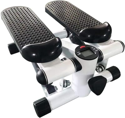 Mini Stepper - Thuis Trainer - Lichaam Trainen - Met Oefenbanden - 100 kg - Zwart