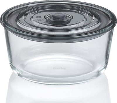 Kela Keuken - Aurelia Voedselcontainer Luchtdicht 1,2 liter - Transparant - Borosilicaatglas - Kunststof