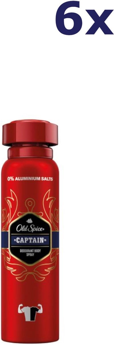 Old Spice Deospray Captain 6 x 150 ml