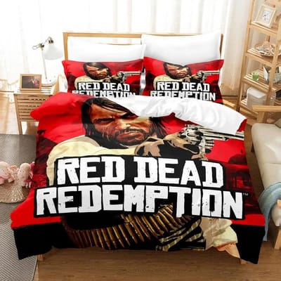 3D Print Spel Red Dead Redemption 2 3 Delige Beddengoed Collecties Dekbedovertrek Collectie Met Kussensloop Twin Full Queen King Beddengoed Met Beddengoed AU Double 180x210cm