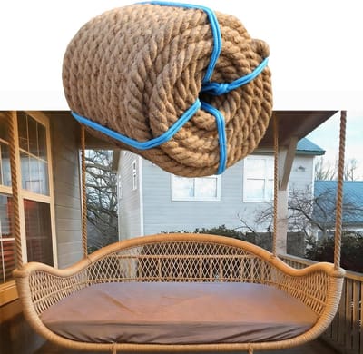 Jute Touw - Hennep Touw - Tuindecoratie - Hoge Belastbaarheid - 10 meter - Bruin