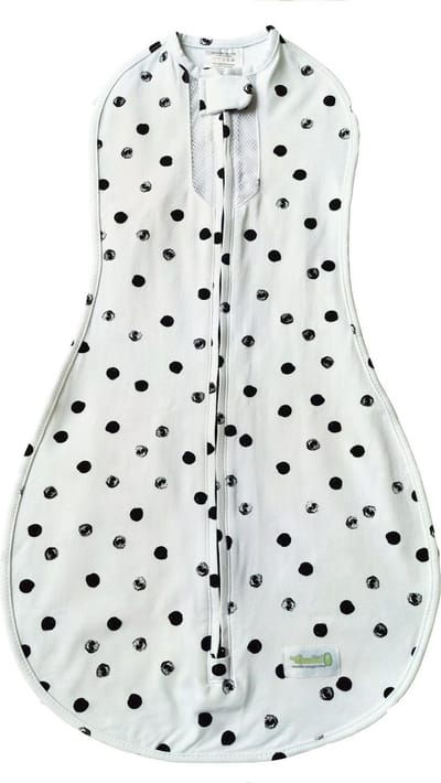 Woombie Air - inbakerzak - Wit Polka Dots 3-6 maanden