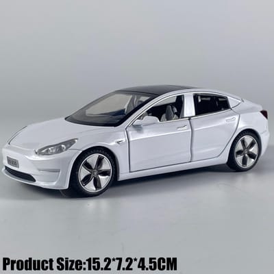 1:32 Model 3 Middelgrote Luxe Sedan Legering Metaal Diecast Modelauto Huisdecoratie & Trendy Bureauornamenten Vakantiecadeau Speelgoed