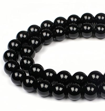 Kralen Zwart Obsidiaan Ronde Losse Natuurlijke Halfedelsteen Kralen Voor het Maken van Sieraden Armbanden Kettingen