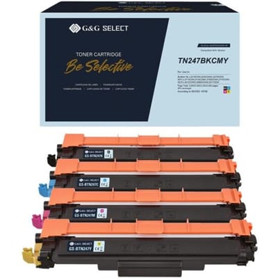 G&G Toner vervangt Brother TN-247CMYK Compatibel Combipack Zwart, Cyaan, Magenta, Geel TN-247BK/TN-247C/TN-247M/TN-247Y GS-B247-4P