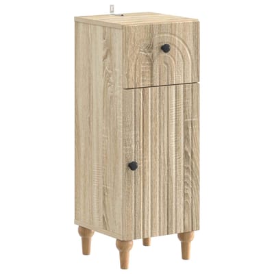 vidaXL - Badkamer - Opbergkast - ALKMAAR - Sonoma - Eiken - 30 - x - 31 - x - 80 - cm