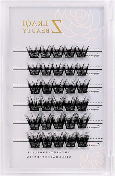 Cluster Wimpers 30 Stuks, 10/12/12 mm, Inclusief Pincet - Duurzame Valse Wimpers voor een Natuurlijke Look en Makkelijk Aanbrengen