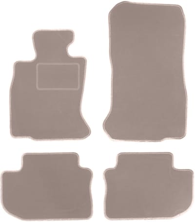 Beige velours vloermatten voor: BMW 6 F06 Gran Coupé (2012-2019)