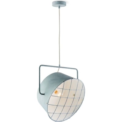 Home Sweet Home - Industriële Hanglamp Clemento - hanglamp gemaakt van Metaal - Beton - 41/41/145cm - Pendellamp geschikt voor woonkamer,