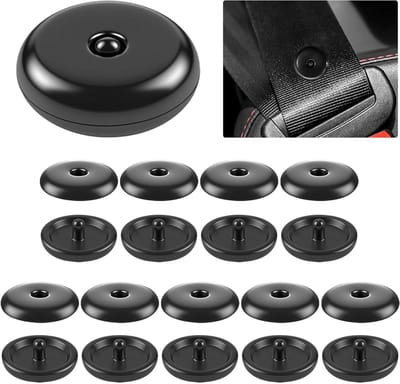 Veiligheidsgordel Stoppertjes - Gordel Clips - Meer Comfort - Snelle Installatie - 10 Paar - Zwart