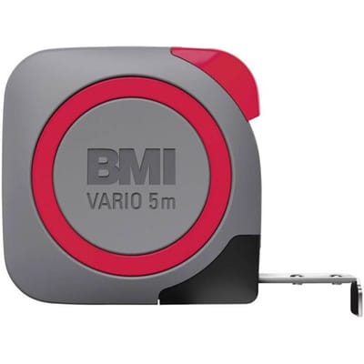 BMI Taschenbandmaß VARIO 2m EG1 Bandbreite 13mm ABS-Kunstst. 411241820-EGI Rolmaat 2 m Staal