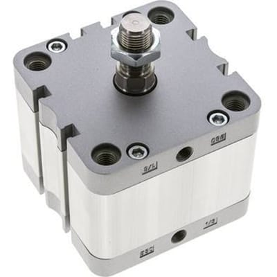ISO 21287 Compacte Dubbelwerkende Cilinder 80-25mm - Magnetisch - Mannelijke Stang