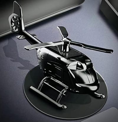 Helicopter Auto Luchtverfrisser - Vliegtuigje Geurverspreider - Auto Interieur Opfrissen - Zonne-energie Aangedreven Rotor