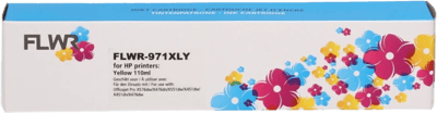 FLWR - Inktcartridge / 971XL / Geel - Geschikt voor HP