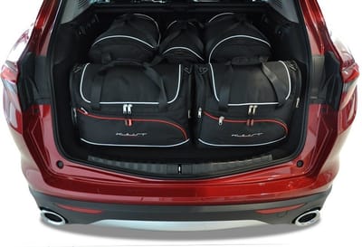 ALFA ROMEO STELVIO 2017+ 5-delig Reistassen Op Maat Auto Interieur Kofferbak Organizer Accessoires