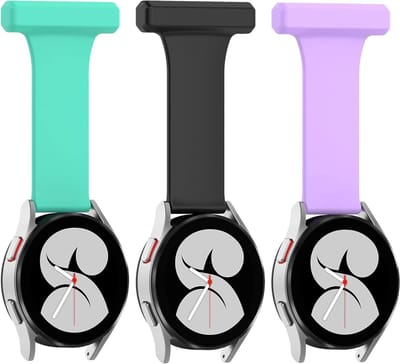 Zachte Silicoon Broche Straps voor Horloges, Compatibel met Galaxy Watch en Garmin Venu, 20mm Pin Fob Accessoire