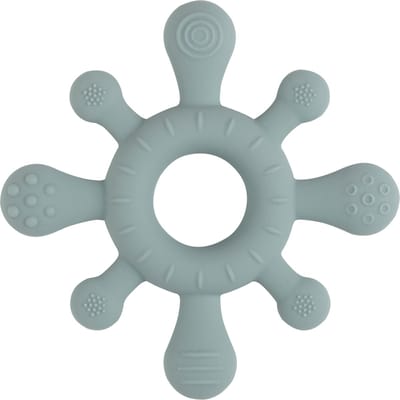 Baby's Only Siliconen baby bijtring - Bijtspeeltje blossom - Stonegreen - Baby cadeau