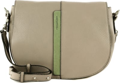 FREDsBRUDER Leren Schoudertas Shea Saddle Bag Light Grey Grijs