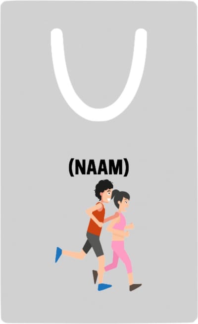 Hacebo® - Hardloop met eigen naam metalen boekenlegger - Hardlopen - Hardloper - Sport Bladwijzer boekenleggers - 7.6 cm x 5cm