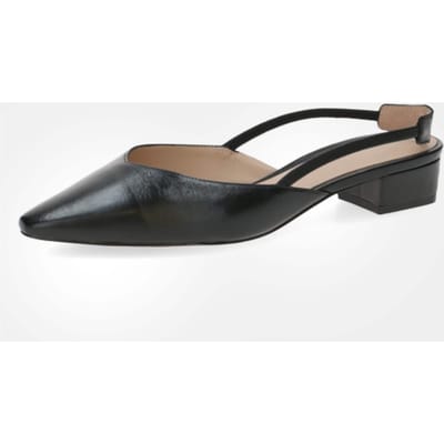 Slingpumps van echt leer - zwart - Gr. 4 van Goldner Fashion