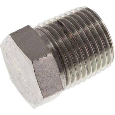 1/2'' NPT Buitendraad Verzinkt Stalen Plug met Buitenzeskant 210 Bar