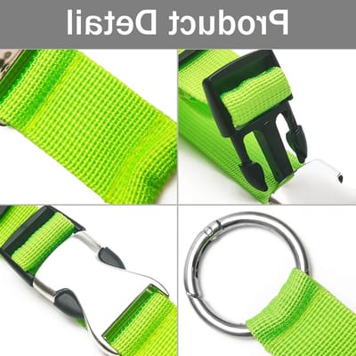 Verstelbare Luchtvaart Bagagebanden met Gesp voor Koffers en Reistas - Ideaal voor Reisaccessoires en Bagagebeveiliging (Groen)