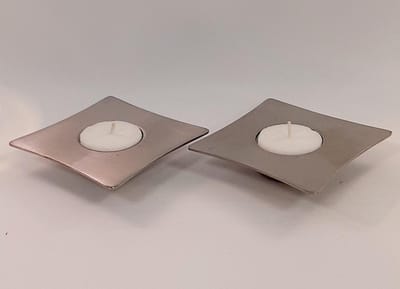 Waxinelichthouder-Waxinelicht-geborsteld-staal-sfeerverlichting