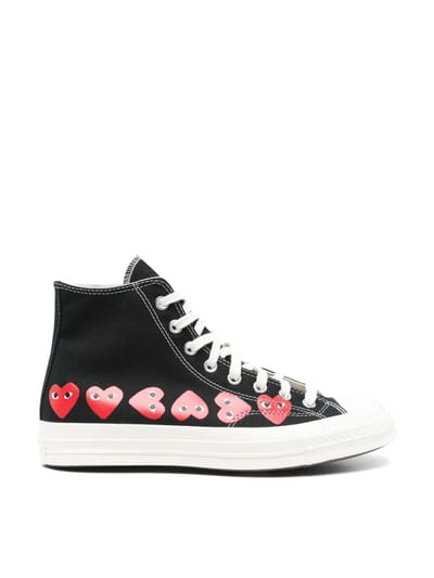 C70 Mutli Heart hi Top Shoes