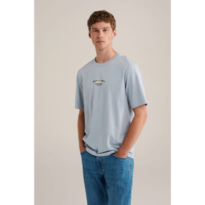 WE Fashion T-shirt Ice Blue Taglia: 3XL | T-shirt stampate Outlet | Uomo | Blu