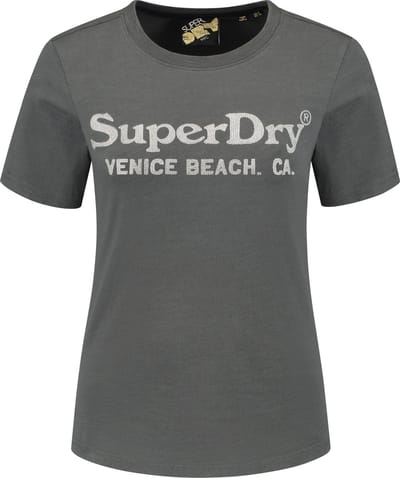 Superdry METALLIC VENUE RELAXED TEE Dames - Maat M
