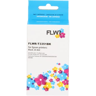 FLWR - Cartridges / Epson 33XL (T3351) / zwart / Geschikt voor Epson