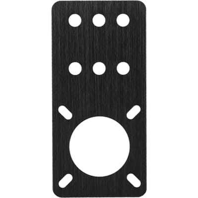 NEMA 17 Geanodiseerde Aluminium Stappenmotor Montageplaat 3D Printer Accessoires(Zwart)