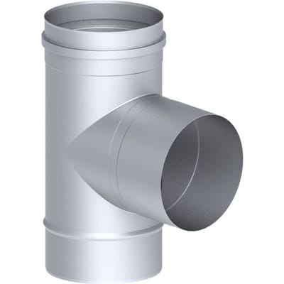 GGM Gastro T-Anschluss - 87° mit Wassernase - in Edelstahl - Ø 250 mm Zilver