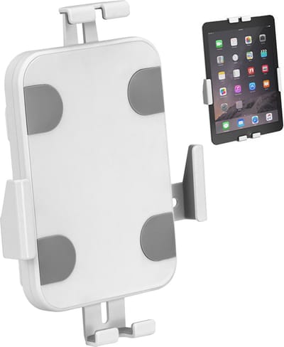 Maclean - Tablethouder muurbevestiging met slot - 7,9"-11"- universeel - MC-469W - Wit