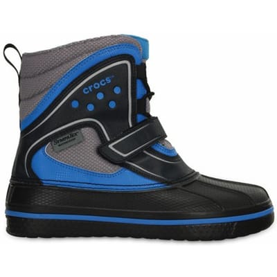 Crocs AllCast Duck Kinderlaarsjes Zwart/Blauw