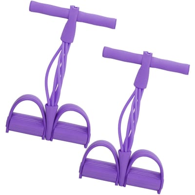 4 Tube Elastisch Trekkoord Sit-up Training Pedaal Weerstandsband Yoga Rekken Fitness