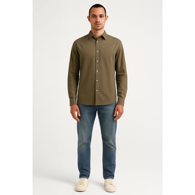 Cars Jeans Jimmo Shirt Olive Taglia: L | Camicie Casual Outlet | Uomo | Verde