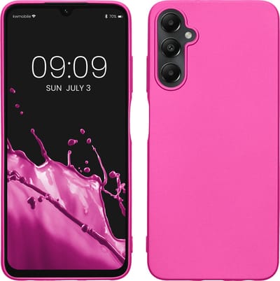 kwmobile telefoonhoesje geschikt voor Samsung Galaxy A05s - Hoesje voor smartphone - Back cover in metallic roze