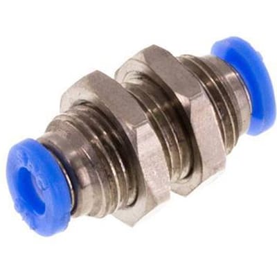 1/8'' Messing/PBT Insteekfitting Schotdoorvoer NBR [2 Stuks]