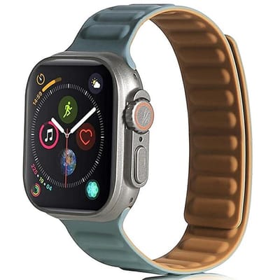 Beline - Horlogebandje - Magnetische Sluiting - Groene Kleur - Compatibel met Apple Watch 38/40/41mm