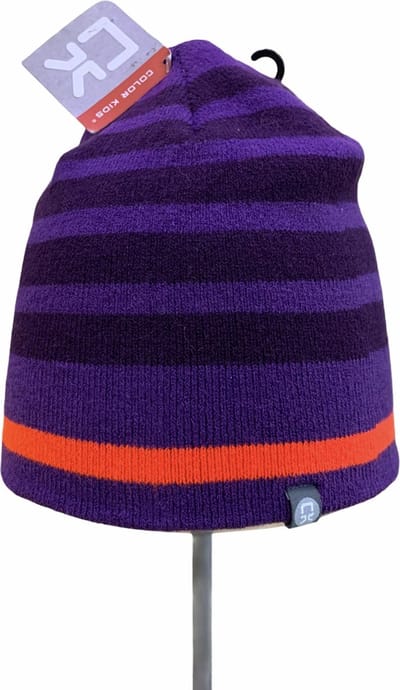 Color Kids Jikki Knitted Hood - Muts - Paars - Maat 54