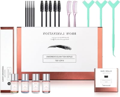 Professionele Set voor Wenkbrauwlaminatie, Semi-Permanente Wenkbrauwlifting voor Volle Wenkbrauwen, Geschikt voor Salongebruik en Thuisgebruik