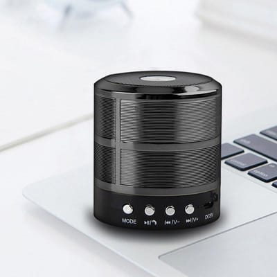 1PC Metalen Kleine Stalen Kanon Draadloze Bluetooth WS-887 Geluid Telefoon Subwoofer Kaart Groot Volume Kleine Luidspreker