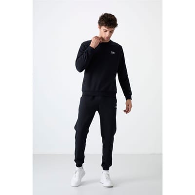 Heren Katoen-Polyester Fleece Sweatshirt en Broeken Set