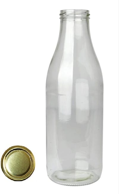 Sapfles met goudkeurige dop 1000 ml 6x