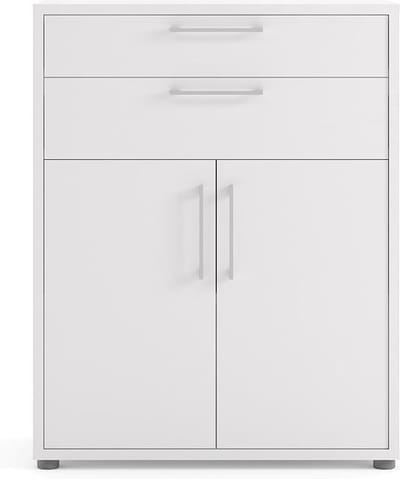 Prisme archiefkast 2 lades en 2 deuren wit.
