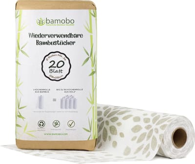 100% Bamboe Keukenpapier Wasbaar | Herbruikbare Keukenrollen - Tot 50 keer wasbaar - Herbruikbaar Keukenpapier - Herbruikbare Keukenrol - Zero Waste - Keuken Papier - Eco Keukenrol