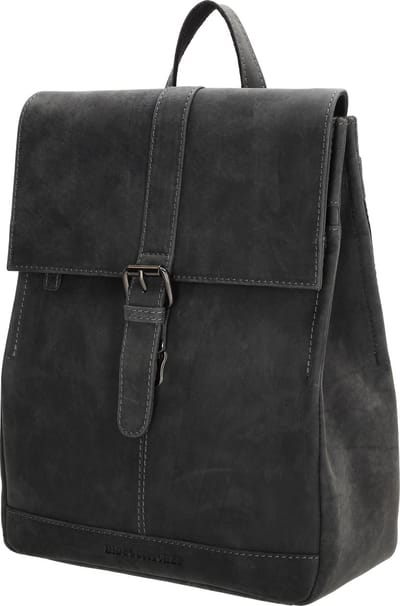 Hide & Stitches Idaho Rugzak - 100% Leder - Premium Rugtas - Leren Dames Tas - Zwart