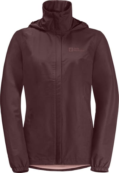 Jack Wolfskin STORMY POINT 2L JKT W Dames Outdoorjas - red ochre - Maat XL